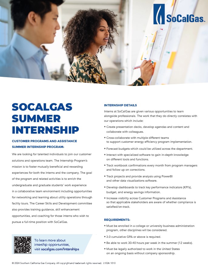 Internships Socalgas